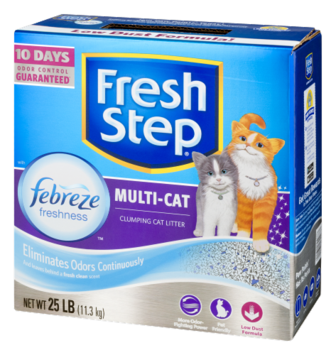 Fresh Step Febreze Multi Cat Cat Litter 25 lb Kroger