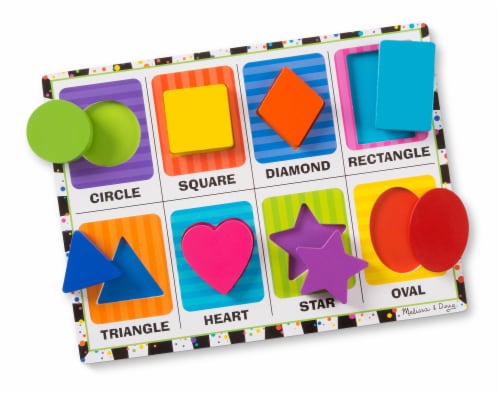 Melissa & Doug® Shapes Chunky Puzzle Perspective: right
