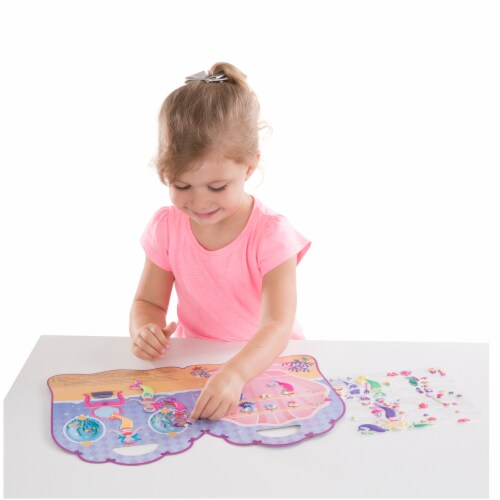 Melissa & Doug® Puffy Sticker Play Set Mermaid Reusable Stickers Perspective: right