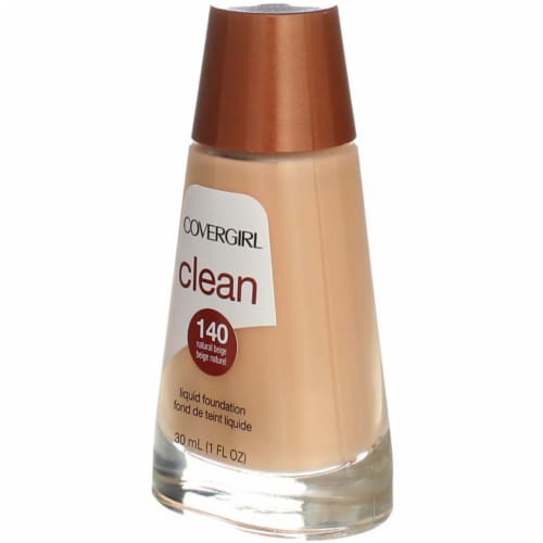 CoverGirl Clean 140 Natural Beige Liquid Foundation Perspective: right