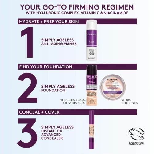 CoverGirl + Olay Simply Ageless 3-in-1 Liquid Foundation - 257 Golden Tan Perspective: right