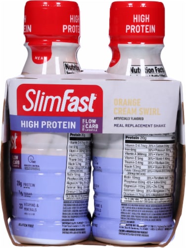SlimFast® Advanced Nutrition Orange Cream Swirl Meal Replacement Shakes Perspective: right