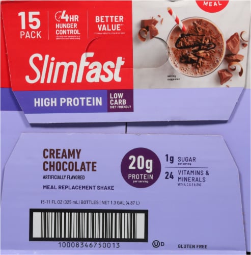 SlimFast® Advanced Nutrition Creamy Chocolate Meal Replacement Shakes Perspective: right