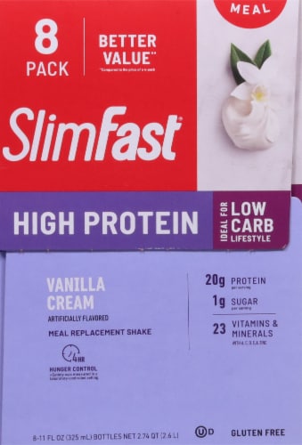 SlimFast® Advanced Nutrition Vanilla Cream High Protein Shake Perspective: right