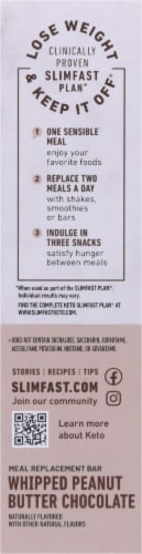 SlimFast® Keto Whipped Peanut Butter Chocolate Meal Bars Perspective: right