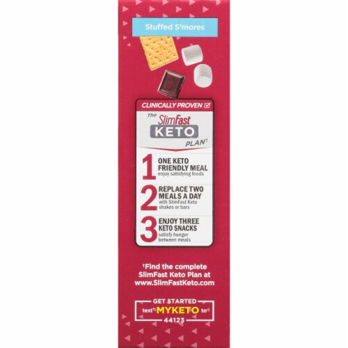 SlimFast Keto Fat Bomb S'mores Stuffed Snack Cups Perspective: right