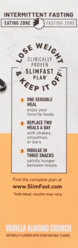 SlimFast® Intermittent Fasting Vanilla Almond Crunch Meal Bars Perspective: right