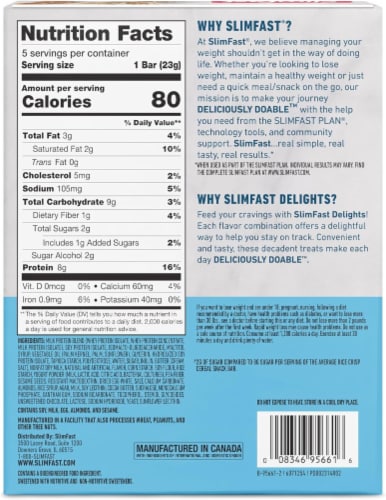 SlimFast Delights Crispy Toffee Pretzel Treat Perspective: right