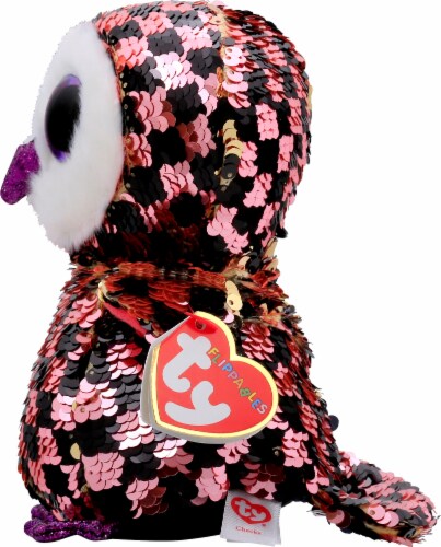 Ty Checks the Owl Beanie Boo Perspective: right