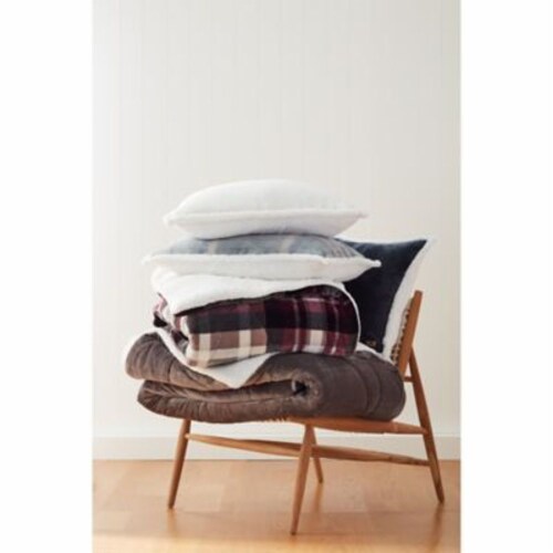 ugg avery throw blanket for two in grey plaid