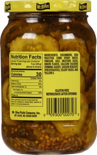 Mt Olive Bread & Butter Pickle Chips Perspective: right