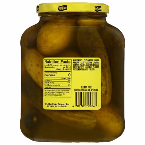 Mt Olive Hot N Spicy Kosher Dills Pickles Perspective: right