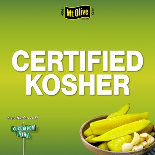 Mt Olive Kosher Baby Dills Pickles Perspective: right