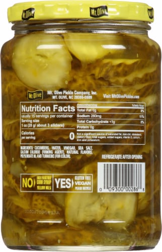 Mt Olive Kosher Dill Sliders Perspective: right