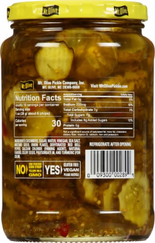 Mt Olive Sweet Heat Bread & Butter Chips Perspective: right