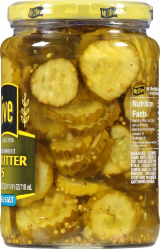 Mt Olive Bread & Butter Chips with Sea Salt Perspective: right