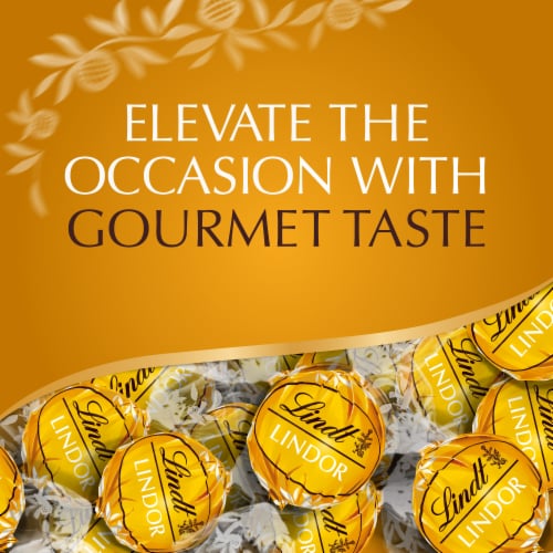 Lindt Lindor Caramel Milk Chocolate Truffles Perspective: right