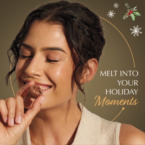 Lindt LINDOR Assorted Chocolate Christmas Candy Truffles Bag Perspective: right