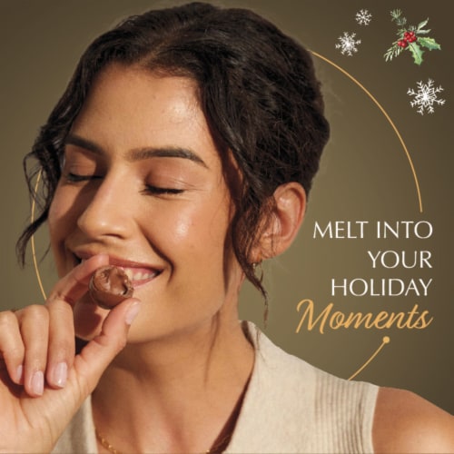 Lindt LINDOR Assorted Chocolate Christmas Candy Truffles Perspective: right