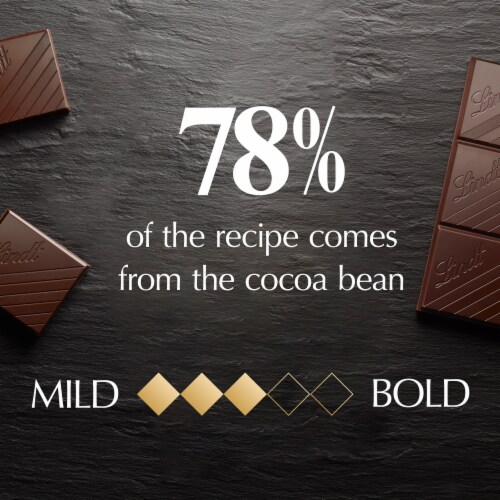 Lindt EXCELLENCE 78% Cocoa Dark Chocolate Candy Bar Perspective: right