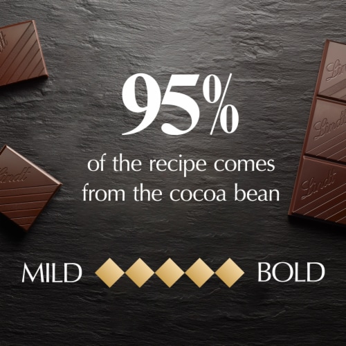 Lindt Excellence Chocolate, Dark, 95% Cocoa - 2.8 oz