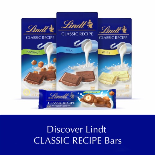 Lindt CLASSIC RECIPE Whole Hazelnut Milk Chocolate Candy Stick Perspective: right