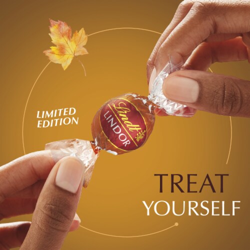 Lindt Lindor Limited Edition Harvest Edition Milk Chocolate Truffles Perspective: right