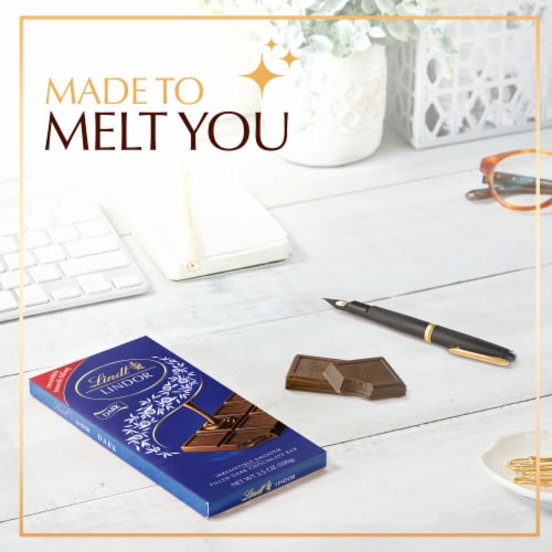 Lindt LINDOR Dark Chocolate Candy Truffle Bar Perspective: right