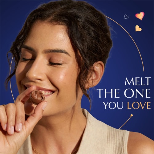 Lindt LINDOR Dark Chocolate Candy Truffles Valentine's Day Chocolate Bag Perspective: right