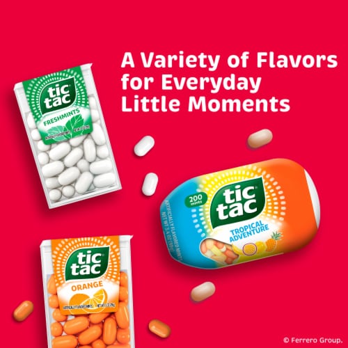 Tic Tac Strawberry & Cream Mints On-the-Go Refreshment Perspective: right