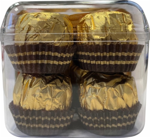 Ferrero Rocher Fine Hazelnut Chocolates Candy Gift Box Perspective: right