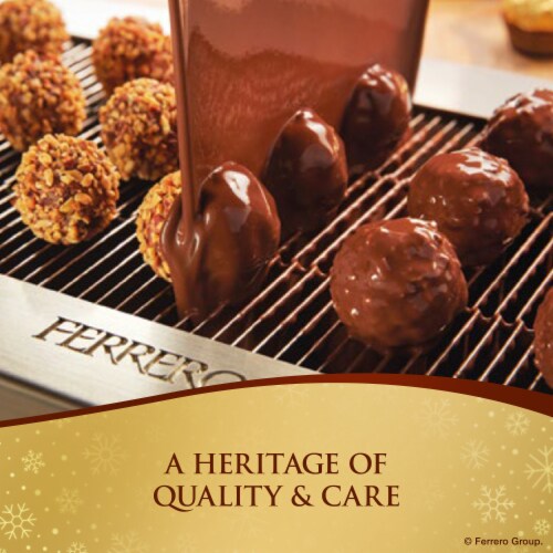 Ferrero Rocher Hollow Snowman Premium Gourmet Milk Chocolate Hazelnut Luxury Chocolate Holiday Gift Perspective: right