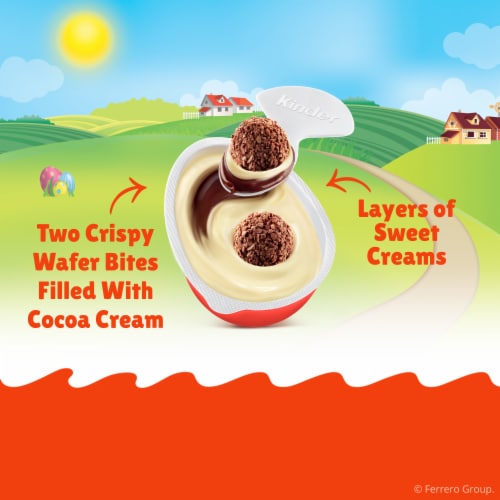 Kinder Joy Easter Eggs, Sweet Cream and Chocolatey Wafers with Toy Inside Perspective: right
