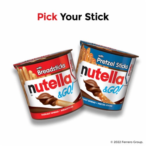 Nutella & GO! Hazelnut and Cocoa Spread with Breadsticks Snack Cups Perspective: right