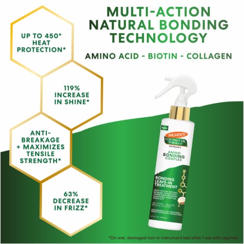 Palmer's® Coconut Oil Formula® with Vitamin E Amino Bonding Complex Leave-In Treatment Perspective: right