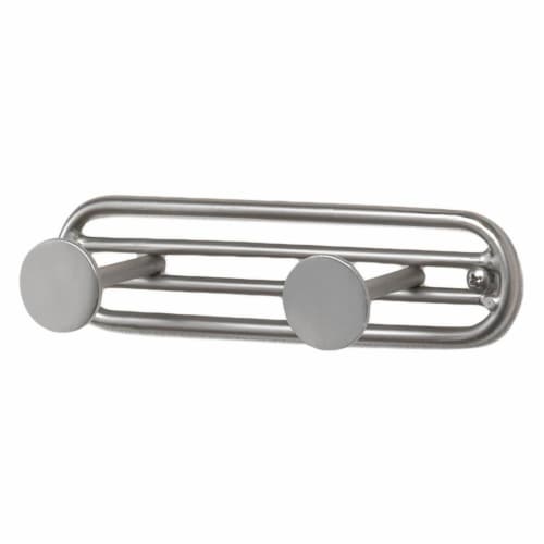 Spectrum Armstrong Wall Mount 6-Hook Rack - Satin Nickel Perspective: right