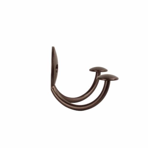 Spectrum Stratford Wall Mount Double Hook - Bronze Perspective: right