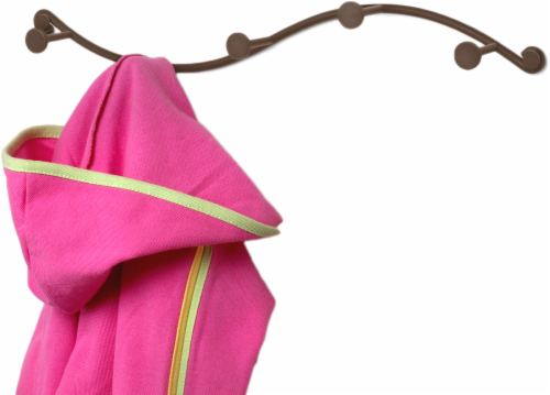 Spectrum Sweep Wall Mount 5-Hook Rack - Bronze Perspective: right