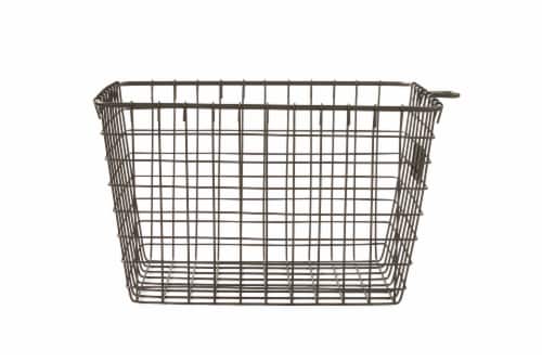 Spectrum Small Industrial Storage Basket - Gray Perspective: right