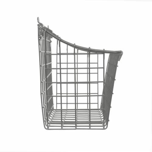 Spectrum Vintage Cabinet and Wall Mount Basket - Industrial Gray Perspective: right