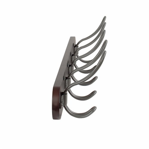 Spectrum Millbrook 5-Hook Rack - Natural/Silver Perspective: right