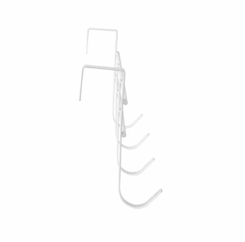 Spectrum Over-the-Door 4-Hook Rack - White Perspective: right