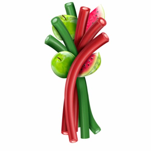 JOLLY RANCHER Ropes Watermelon and Green Apple Flavored Candy Bag Perspective: right
