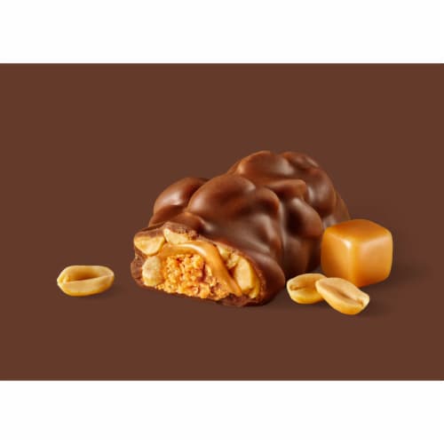 PAYDAY Chocolate Covered Peanut Caramel Snack Size Halloween Candy Bars Bag Perspective: right