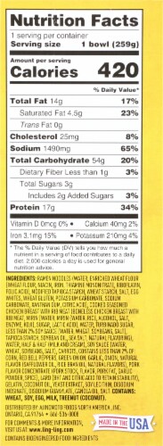 Ling Ling® Tonkotsu Chicken Tokyo Style Ramen Frozen Meal Perspective: right