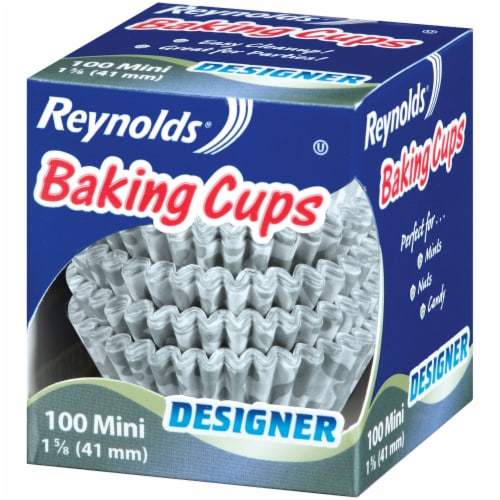 Reynolds® Designer Mini Paper Baking Cups Perspective: right