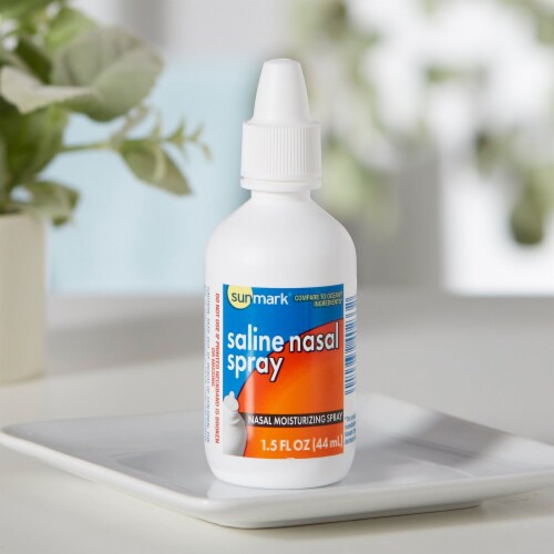 Sunmark® Saline Nasal Spray Perspective: right