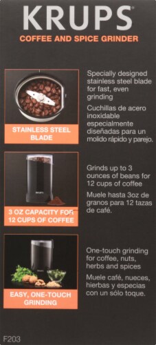 Krups® Fast Touch Coffee and Spice Grinder - Black Perspective: right