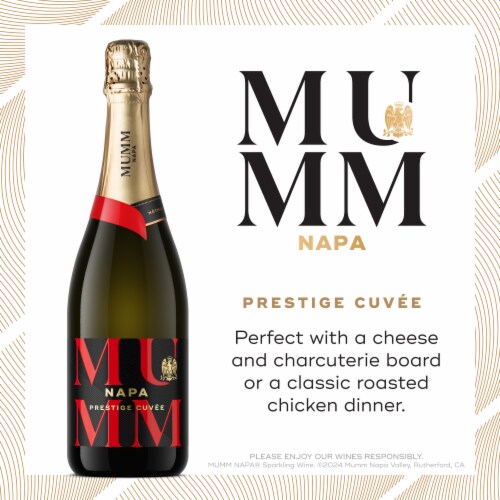 Mumm Napa Prestige Cuvee Terroir Champagne California Sparkling Wine Perspective: right