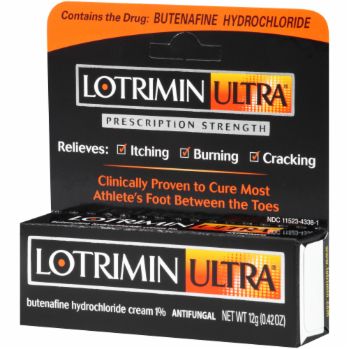 Lotrimin Ultra Antifungal Athlete's Foot Cream Perspective: right